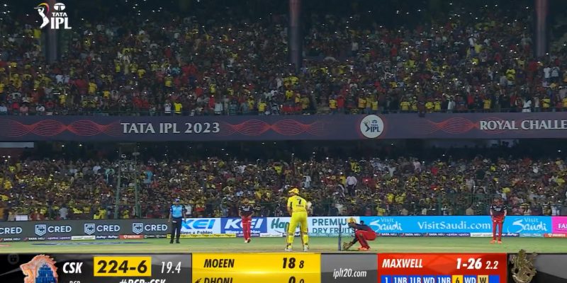JioCinemas Viewership When Dhoni was batting During RCB vs CSK