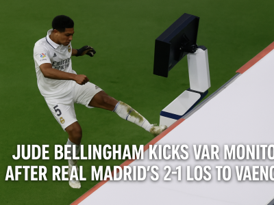 Jude Bellingham Kicks VAR Monitor After Real Madrid's 2-1 Loss to Valencia